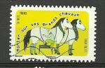 France timbre oblitr anne 2016 Srie Expression : Monter sur des grands chev.