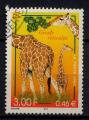 Timbre FRANCE  2000 Obl  N 3333 Y&T  Faune Girafe