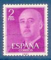 Espagne N865A Franco 2p lilas oblitr