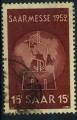 France, Allemagne, Sarre n 304 oblitr  (anne 1952)