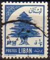 Liban 1955 - Srie courante/definitive, cdre/ceder, 0.50 p, obl./used- YT 118 