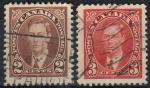 Canada : n 191 et 192 o (anne 1937)