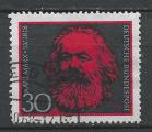 Allemagne - 1968 - Yt n 425 - Ob - 150 ans naissance de Karl Marx