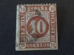 Espagne 1867 - Y&T 94 obl.