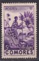 COMORES - 1950 - Agriculture - Yvert 5 Oblitr