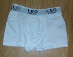 Boxer Blanc Leo Poldo taille 4 - 6 100% Cotton