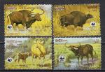 Kampuchea 1986 Animaux Sauvages (35) Yvert n 695  698 oblitr used