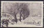Sude/Sweden 1973 - Range de saules, peinture de P. Persson, obl - YT 780 