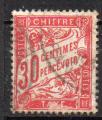 Timbre Taxe YT N33 30c rouge-carmin