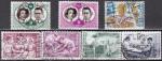 BELGIQUE 7 timbres de 1960 oblitrs