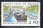 France Oblitr Yvert N2658 Pont Canal de Briare 1990 Pniche