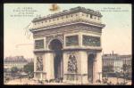 CPSM ANIMEE PARIS 8me L'Arc de Triomphe et la Tombe du Soldat Inconnu