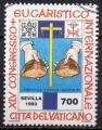 VATICAN N° 953 o Y&T 1993 43e Congrès eucharistique international