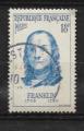 N 1085  Benjamin Franklin homme d'Etat et physicien amricain1956