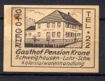 Etiquette Allumette  Otto Gehr Gasthof Pension Krone  Etiquettes Allumettes