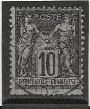 FRANCE ANNEE 1898  Y.T N103 obli  cote 10 
