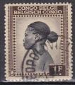 CONGO BELGE N 257 de 1942 oblitr