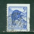 Canada 1953 Y&T 274 oblitr Castor N.D. Haut et Droit