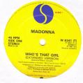 MAXI 45 RPM (12")  Madonna  "  Who's that girl  "  Angleterre