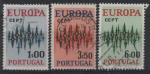 Portugal : n° 1150 à 1152 o oblitérés année 1972
