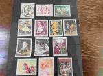 France , tableaux Oeuvres d art,lot de   49  timbres oblitrs