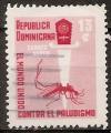 dominicaine - poste aerienne n 154  obliter - 1962