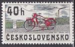 TCHECOSLOVAQUIE "les motos" n 2118 de 1975 oblitr 