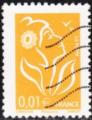 FRANCE - 2005 - Yt n 3731a - Ob - Marianne de Lamouche 0,01  jaune ; phil@post