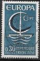 France - 1966 -  YT n 1490  oblitr 