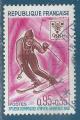 N1547 Jeux olympiques de Grenoble - ski - slalom oblitr