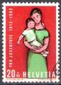 Suisse 1962; Y&T n 702; 20c + 10 Femme et enfant; Pro Juventute