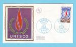 FDC FRANCE SOIE UNESCO 1971