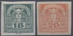 Autriche : Journaux n 45 et 46 x neuf avec trace de charnire anne 1920