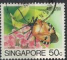 Singapour 1989 Oblitr Used Insecte Catacanthus nigripes SU