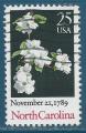USA N1869 Bicentenaire de la Caroline du Nord - Cornouiller oblitr
