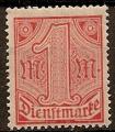 allemagne (empire) - service n 25  neuf/ch - 1920