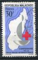 Timbre Rpublique de MADAGASCAR  1963  Obl  N 384  Y&T Croix Rouge