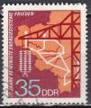 DDR N 1563 de 1973 avec oblitration postale