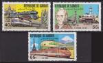 Srie de 3 TP neufs ** n 531/533(Yvert) Djibouti 1981 - Rail, locomotives
