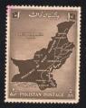 Pakistan 1955 Province of West Pakistan Occidental Map Carte
