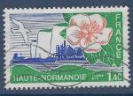 YT 1856 - Rgion Normandie - Falaises - terminal ptrolier - fleur