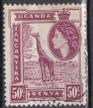 KENYA & OUGANDA N 94 de 1954 oblitr