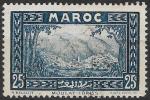MAROC - 1933/34 - Yt n 135 - O b- Ancien palais du Sultan Tanger 0,25c bleu