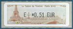 LISA (ATM) E *0,51 EUR sur papier Tour Eiffel - Salon du Timbre Paris 2010