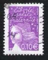 France 2002 Oblitr Used Stamp Marianne de Luquet 0,10 violet-rouge Y&T 3446