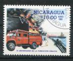 Timbre du NICARAGUA  PA  1985  Obl  N 1118  Y&T  Camions Pompiers