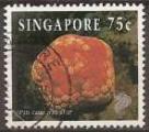 singapour - n° 695  obliteré - 1993 (pliure)
