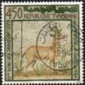 Tunisie (Rp.) 1992 - Mosaque : gazelle, obl. ronde - YT 1197 