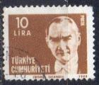 TURQUIE N° 2302 o Y&T 1980 Portrait d' Atatürk