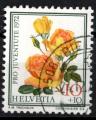 Suisse 1972; Y&T n 914, 10c + 10, fleurs, roses, Pro juventute